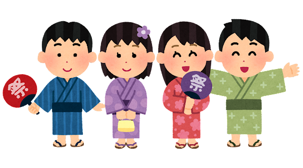 yukata_kids_group